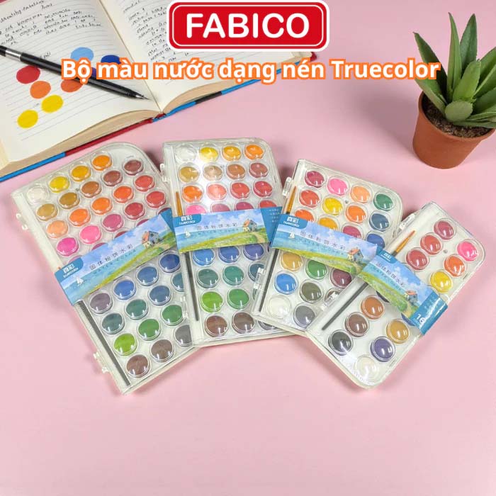 Bộ Màu Nước Dạng Nén Truecolor 16/28/36/48 Màu
