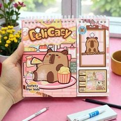 Trò Chơi Bóc Dán Sticker Capybara - Nấu Ăn Vui Nhộn - Hang Wing XM2412-1B