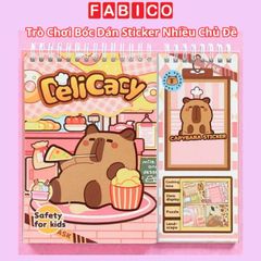 Trò Chơi Bóc Dán Sticker Capybara - Nấu Ăn Vui Nhộn - Hang Wing XM2412-1B
