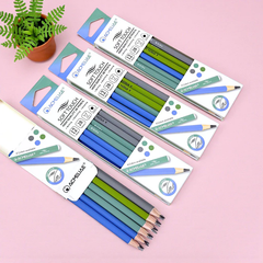 Hộp 12 Cây Bút Chì Vẽ Sketch 2B ACMELIAE Soft Touch Thân Tam Giác P-6518
