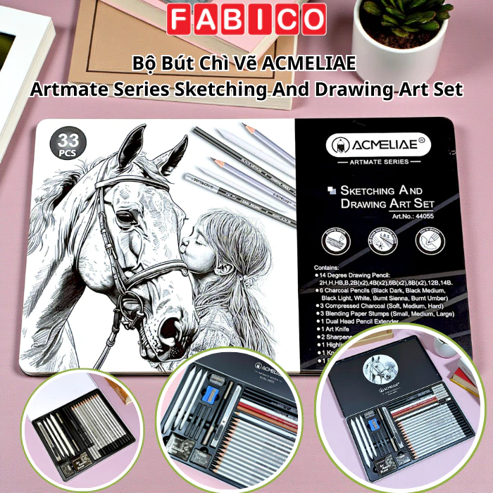 Bộ Bút Chì Vẽ ACMELIAE Artmate Series Sketching And Drawing Art Set Cao Cấp