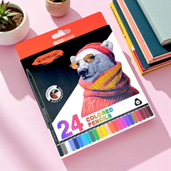 Bút Chì Màu ACMELIAE Glowing In Black 24 Màu Ruột Mềm 3.0mm