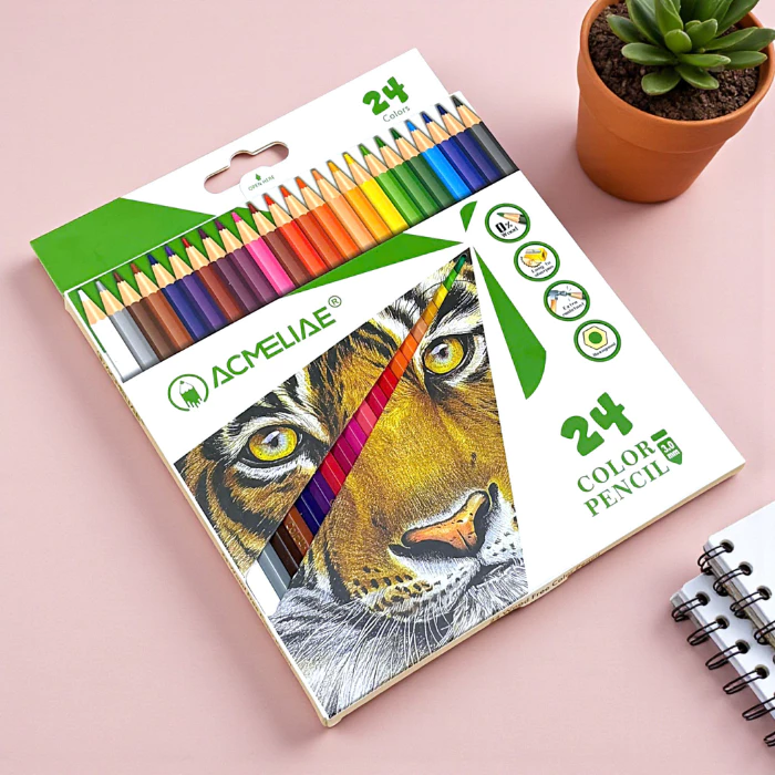 Bút Chì Màu ACMELIAE Woodfree 18/24/36 Màu Cao Cấp 3.0mm