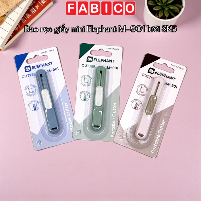 Dao Rọc Giấy Mini Elephant M-901 Lưỡi Sk5