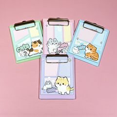 Bảng Kẹp Giấy Note Mini Hình Mèo Cute Pastel