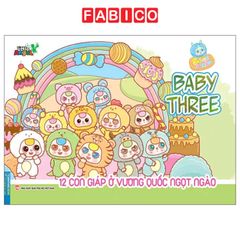 Sách Tô Màu Baby Three - 12 Con Giáp Ở Vương Quốc Ngọt Ngào