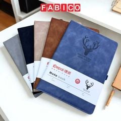 Sổ Da B5 Sổ Tay Bìa Da Depai Kẻ Ngang 80g 232 Trang Giấy Dày Chất Lượng Chống Nước Quà Tặng Sang Trọng
