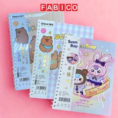 Sổ Vẽ Phác Thảo Depai 95gsm 45 Tờ Gáy Lò Xo A4 - Sổ Vẽ Không Kị Tẩy - Bìa Babythree Capybara Dễ Thương