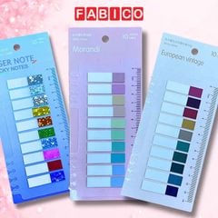 Giấy Phân Trang Depai - Giấy Nhớ Đánh Dấu Trang Tệp 10 Màu 200 Tờ Dạng Dài Nhiều Màu Sắc Tiện Lợi Đa Năng