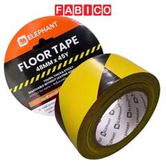 Băng Keo Cảnh Báo Elephant - Băng Keo Dán Nền Vàng Sọc Đen 48MM x 45Y