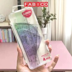 Bộ Dụng Cụ 4 Món Gradient Elephant - Eke, Thước kẻ, Đo Độ