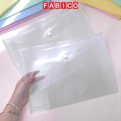 Combo 10 Túi File Có Nút Đựng Tài Liệu A4 Kinary Trong Suốt