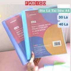 Bìa File Lá Đựng Tài Liệu A4 Kinary Kèm 30 Lá 40 Lá