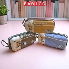 Bóp Viết Vải Dạng Túi Khóa Kéo Ngăn Rộng Sức Chứa Lớn Chống Nước