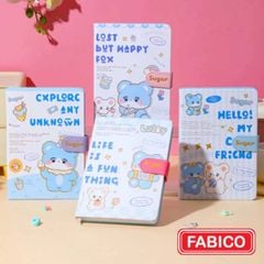 Sổ Tay A5 Dễ Thương Depai - Sổ Ghi Chú 264 Trang 80gsm - Sổ Nhật Ký Gấu Xanh Dễ Thương