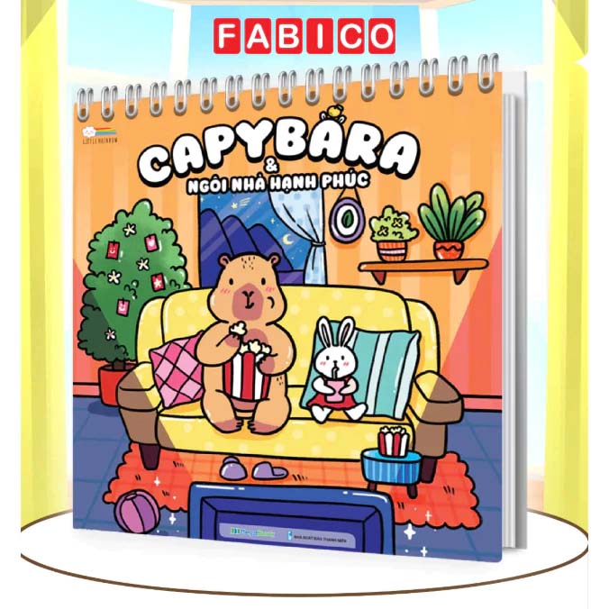Sách Tô Màu Capybara Và Ngôi Nhà Hạnh Phúc