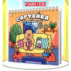 Sách Tô Màu Capybara Và Ngôi Nhà Hạnh Phúc