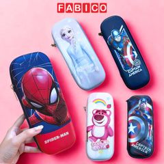 Hộp Bút Nhựa Kéo Khóa Hoạt Hình Disney Chống Nước