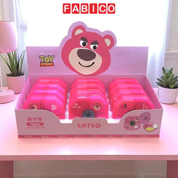 Hộp 4 Gôm Tẩy Mini Cute Gấu Losto Dễ Thương Disney