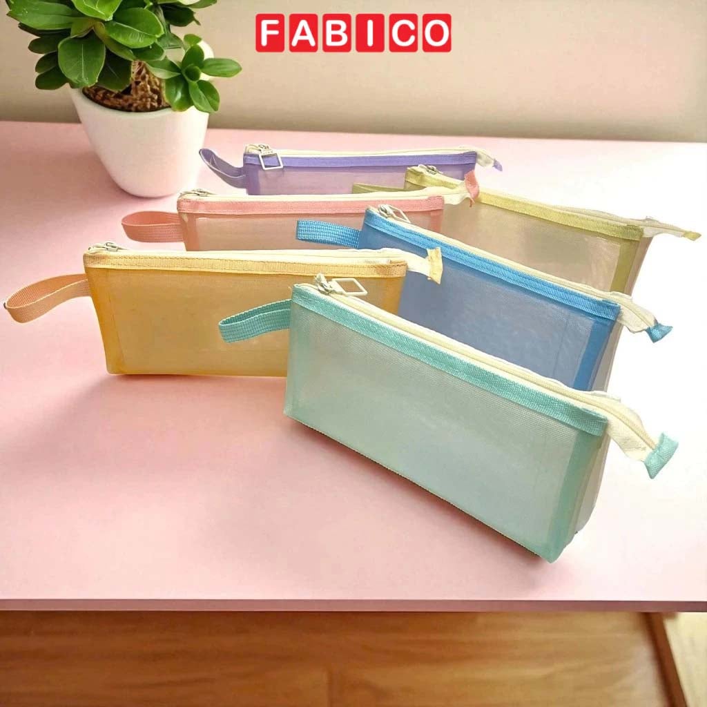 Bóp Viết Lưới KinhShion XL6126 - Túi Lưới Khóa Kéo Ngăn Khoang Rộng Thoáng Khí