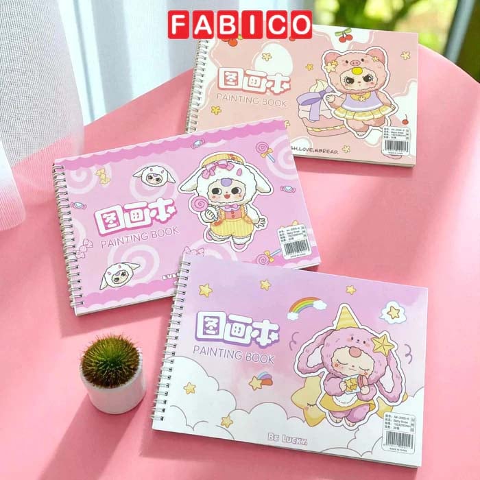 Tập Vẽ Mỹ Thuật Lò Xo 30 Tờ A4 Depai Bìa Babythree 80g A4-2005-6