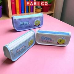 Túi Vải Canvas Đựng Bút Học Sinh 2 Ngăn Happy Dopamine