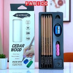 Hộp 10 Cây Bút Chì 2B Tam Giác Cao Cấp Cho Trẻ Dễ Viết Hiệu Acmeliae