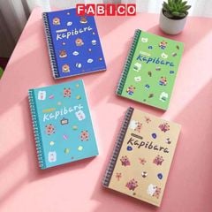 Vở Lò Xo Bìa Capybara 80 Trang 80gsm A5 Depai - Sổ Ghi Chép Cute Sổ Tay Học Sinh, Sinh Viên