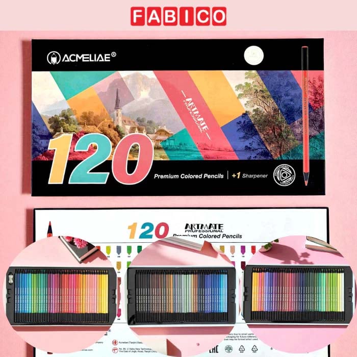 Hộp 120 Bút Chì Màu Cao Cấp ACMELIAE 9402A-120