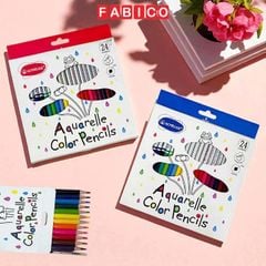 Bút Chì Màu Gốc Nước Cao Cấp ACMELIAE 12/24 Màu Kèm Cọ - Tô Vẽ Tranh Chuyên Nghiệp