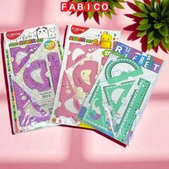 Bộ Thước Kẻ 4 Món Đo Độ, Eke Học Sinh Yalong YL233601