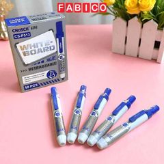 Hộp 10 Cây Bút Lông Bảng Viết Bảng Trắng Xóa Được - CHOSCH CS-P513 Mực Xanh