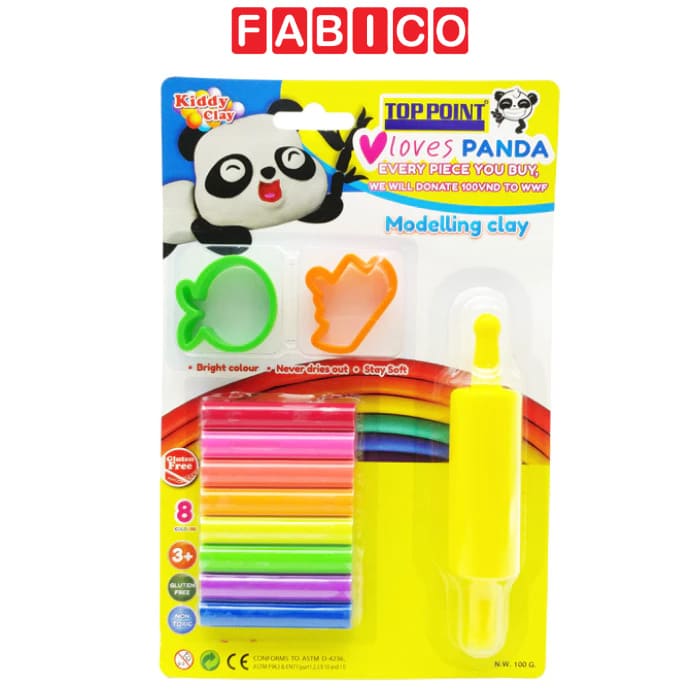 Đất Sét Nặn Kiddy Clay Nhiều Màu Kèm Khuôn Nặn – Đồ Chơi Sáng Tạo An Toàn Cho Bé