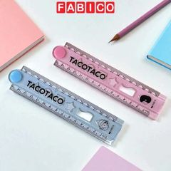 Thước Kẻ Gấp Gọn 30cm TACOTACO - Thước Kẻ Học Sinh Đa Năng
