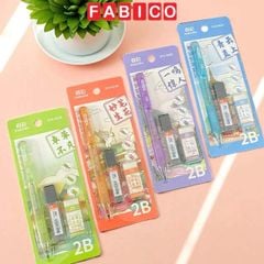 Bộ Bút Chì Kim Bấm 2B Ngòi 1.8mm Truecolor - Kèm Gôm Và Ruột Chì