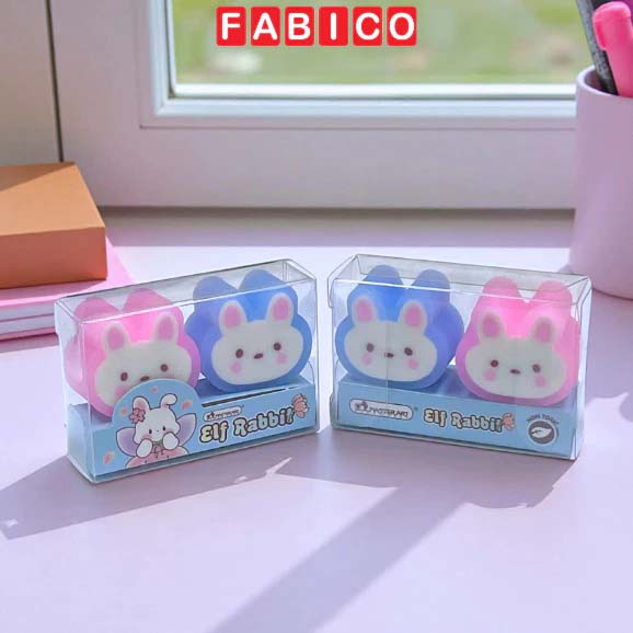 Set 2 Cục Gôm Tẩy Bút Chì Master Art Elf Rabbit Hình Thỏ