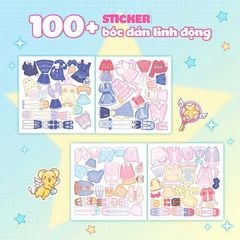 Sách Bóc Dán - Thời Trang Anime - Công Chúa Dâu Tây