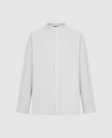  URBAN REVIVO - Áo sơ mi nam cổ trụ tay dài thanh lịch 