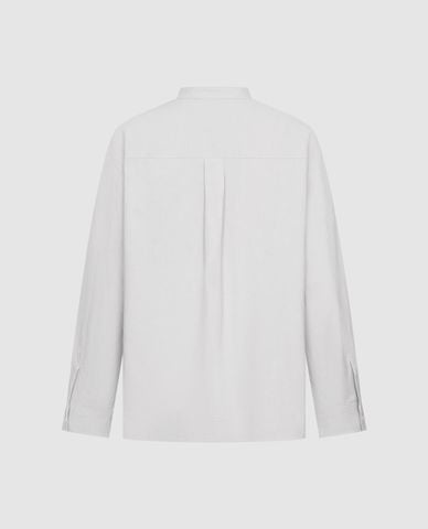  URBAN REVIVO - Áo sơ mi nam cổ trụ tay dài thanh lịch 