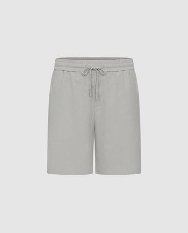  URBAN REVIVO - Quần short nam ngang gối phối dây rút 