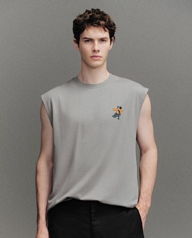  URBAN REVIVO - Áo ba lỗ nam in họa tiết 