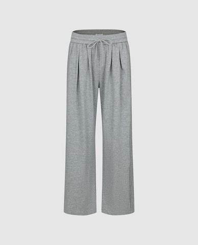  URBAN REVIVO - Quần nam ống rộng lưng thun phối dây rút 