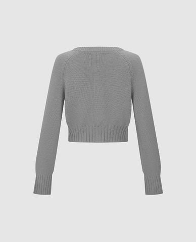  URBAN REVIVO - Áo khoác cardigan nữ tay dài thêu hoa 