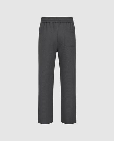  URBAN REVIVO - Quần nam ống đứng lưng thun phối dây rút 