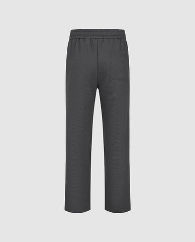  URBAN REVIVO - Quần nam ống đứng lưng thun phối dây rút 