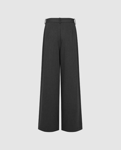  URBAN REVIVO - Quần nữ ống rộng thanh lịch 