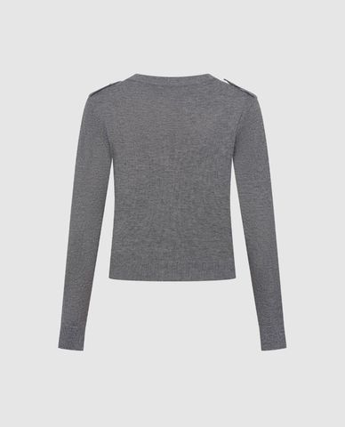  URBAN REVIVO - Áo khoác cardigan nữ tay dài phối viền 