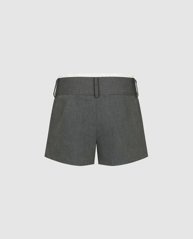  URBAN REVIVO - Quần short ngắn nữ phối viền 