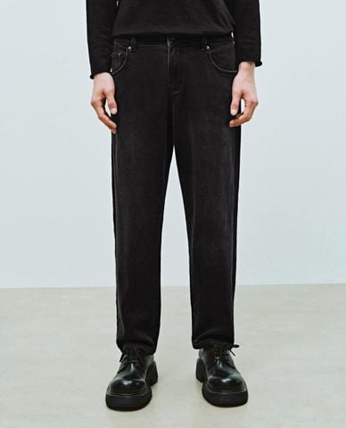  URBAN REVIVO - Quần jeans nam ống đứng hiện đại 