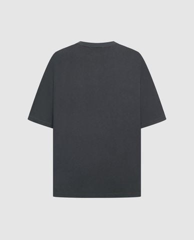  URBAN REVIVO - Áo thun nam cổ tròn tay ngắn phối hình 